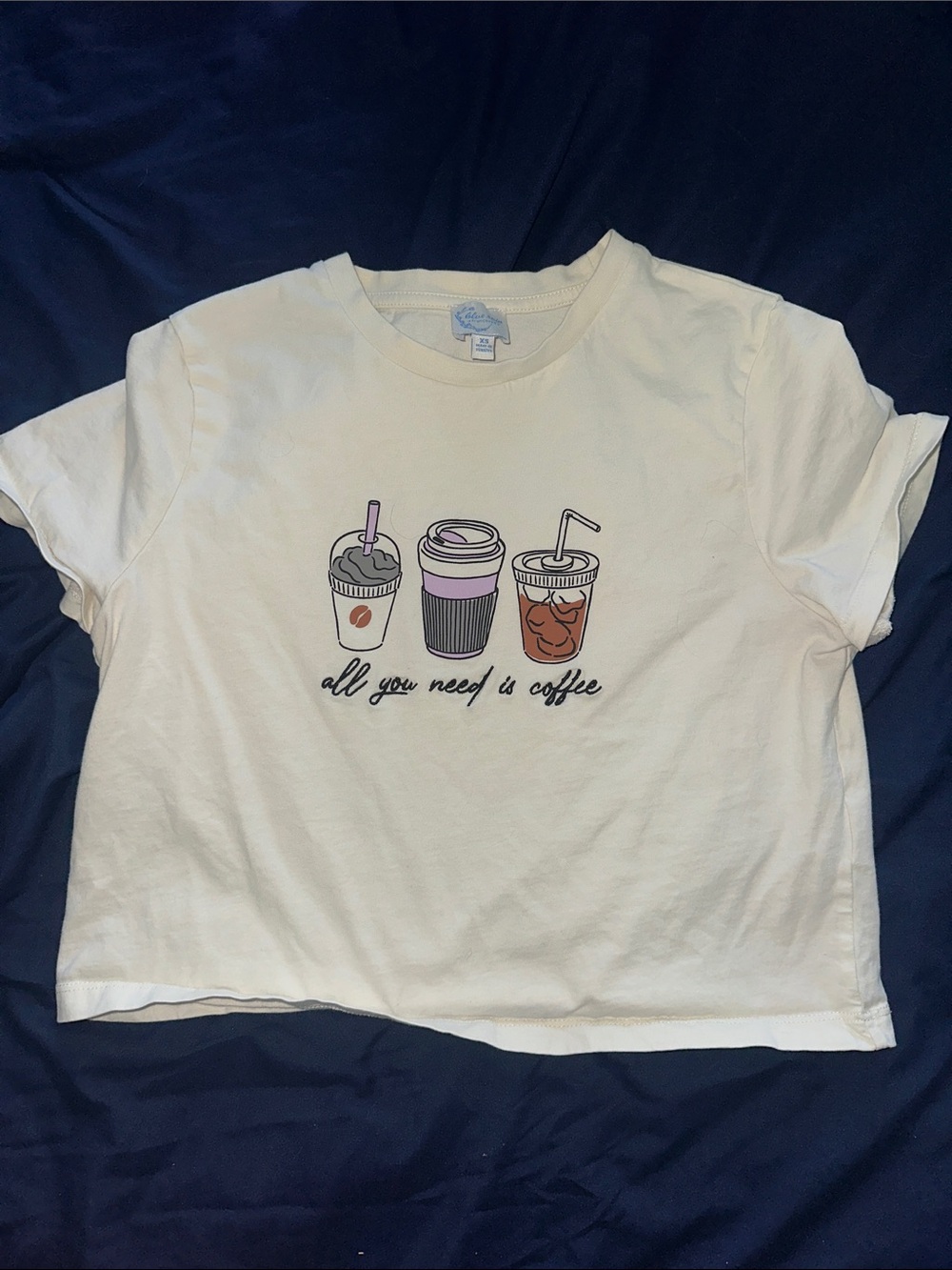 All You Need Is Coffee Graphic Tee - White